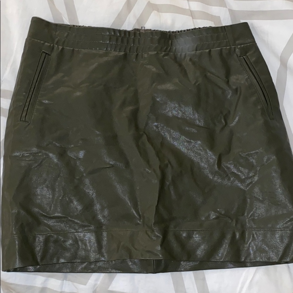 womens leather skirt